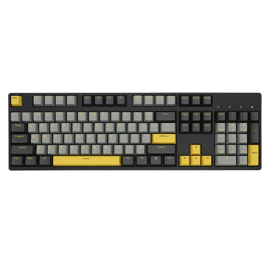 Graphite Gold Keycap Set, Cherry Profile, Double Shot PBT Key Cap