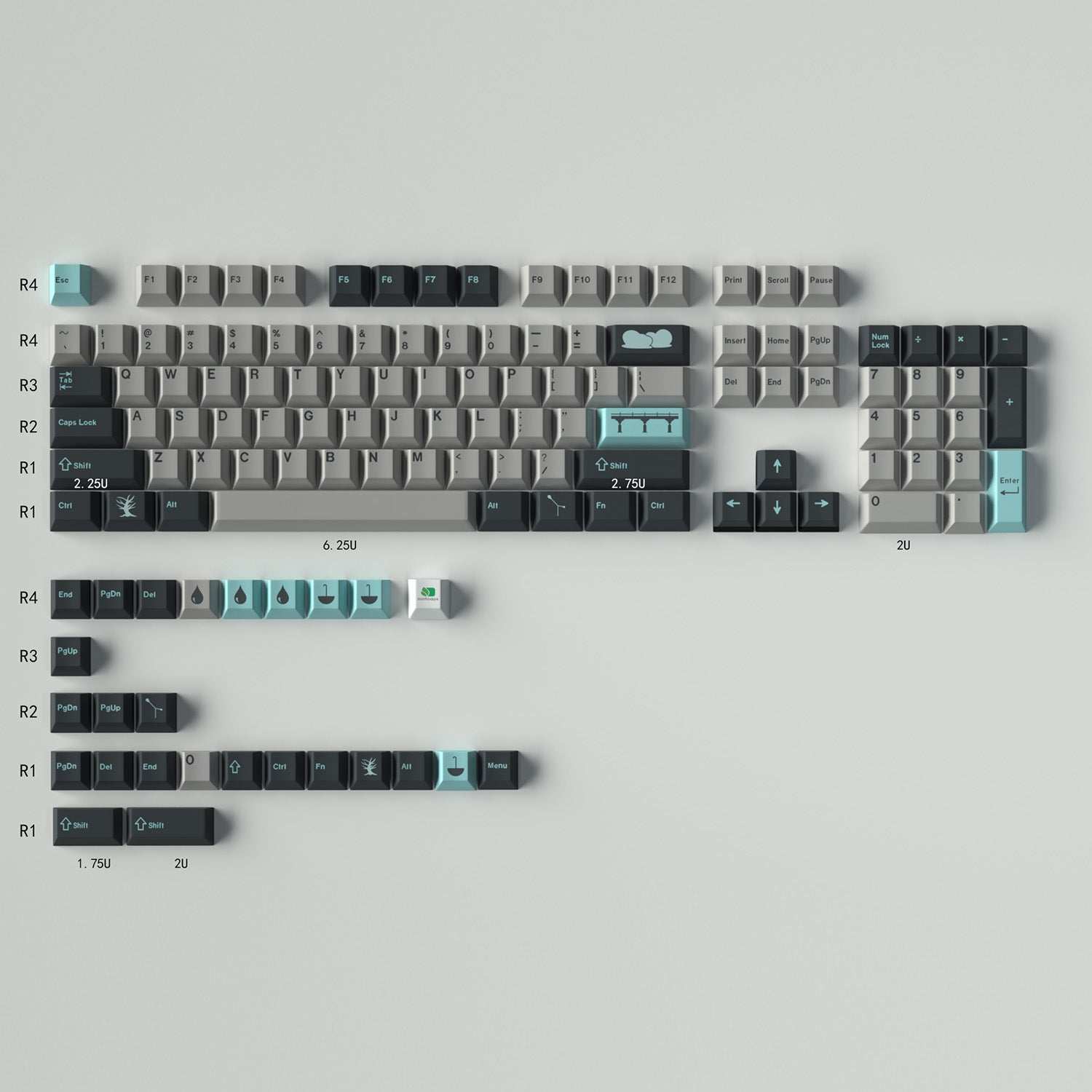 GMK Rainy Day Keycap Set, Cherry Profile, Dye Sub PBT – Nouvolo