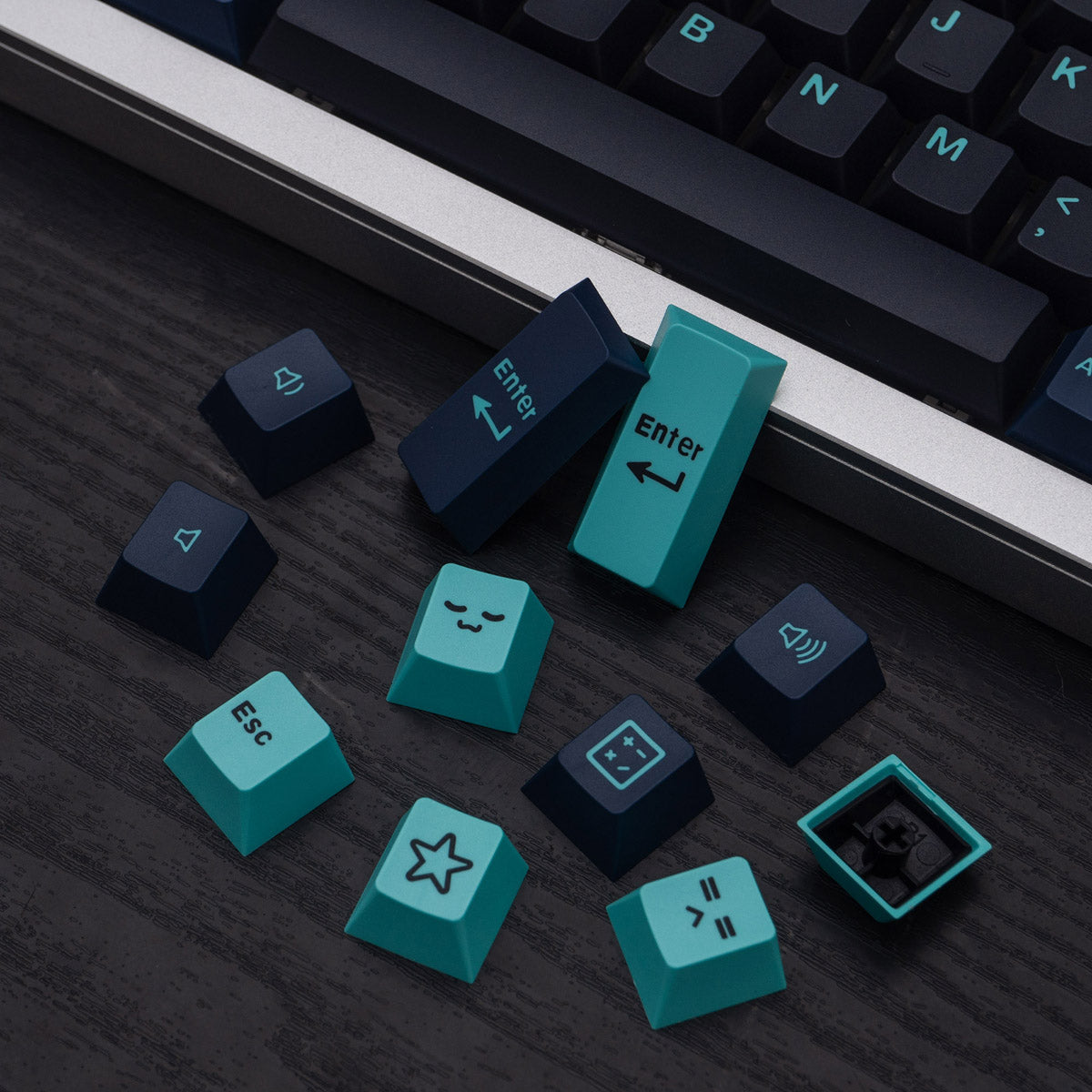 GMK Hammerhead Dark Keycap Set, Cherry Profile, Double Shot ABS – Nouvolo