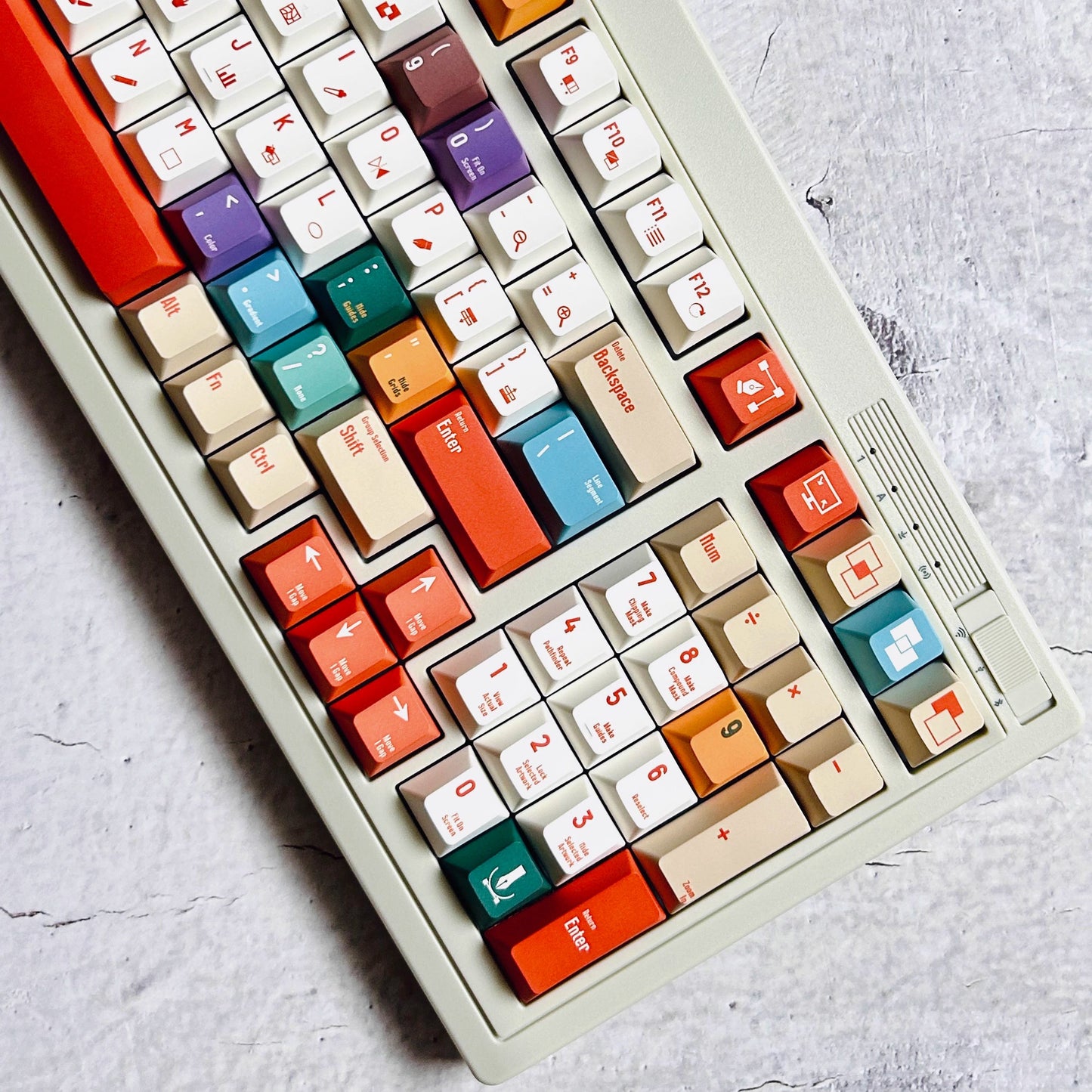 AdobeAi Keycap Set, Cherry Profile, Dye Sub PBT Key Cap