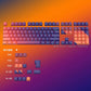 Gradient Shine Through, Side Printed Keycap Set, Cherry Profile, Double Shot PBT