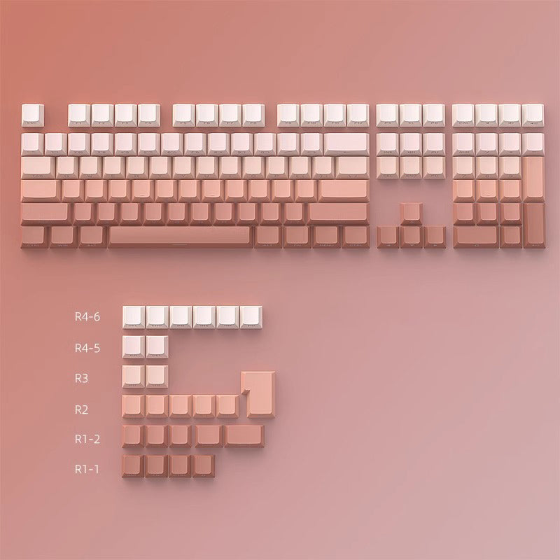 Gradient Shine Through, Side Printed Keycap Set, Cherry Profile, Double Shot PBT