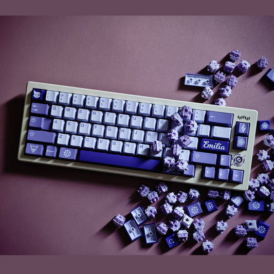 Aifei Emilia Keycap Set, Cherry Profile, Double Shot ABS Key Cap