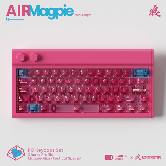 Air Magpie Keycap Set, Cherry Profile, Transparent PC Key Cap