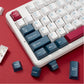 Blue Fire Keycap Set, Cherry Profile, Double Shot PBT Key Cap