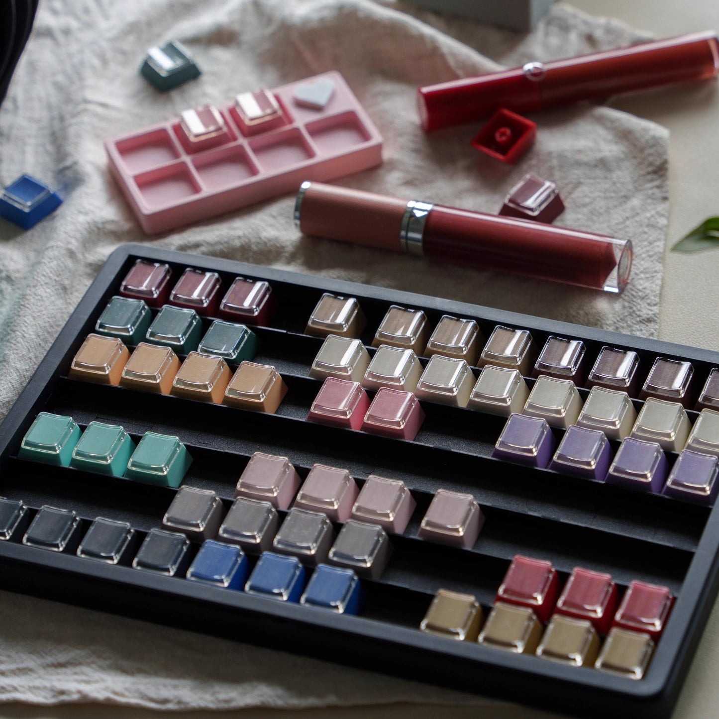 Retro Mixed Lights R1 Keycap Set, Cherry Profile, PBT Dye Sub Key Cap