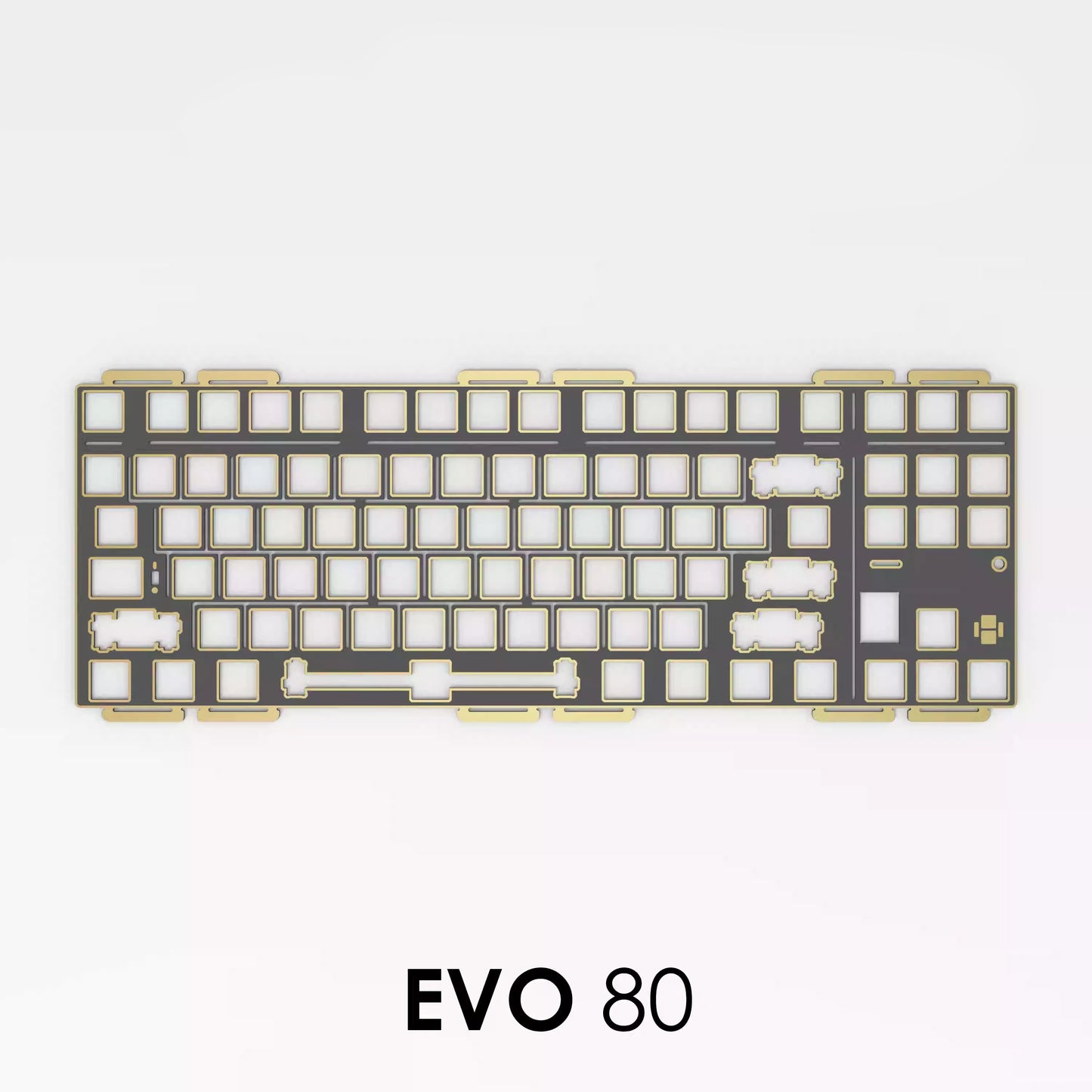 EVOWORKS EVO80 ANSI/ISO Keyboard Switch Plate