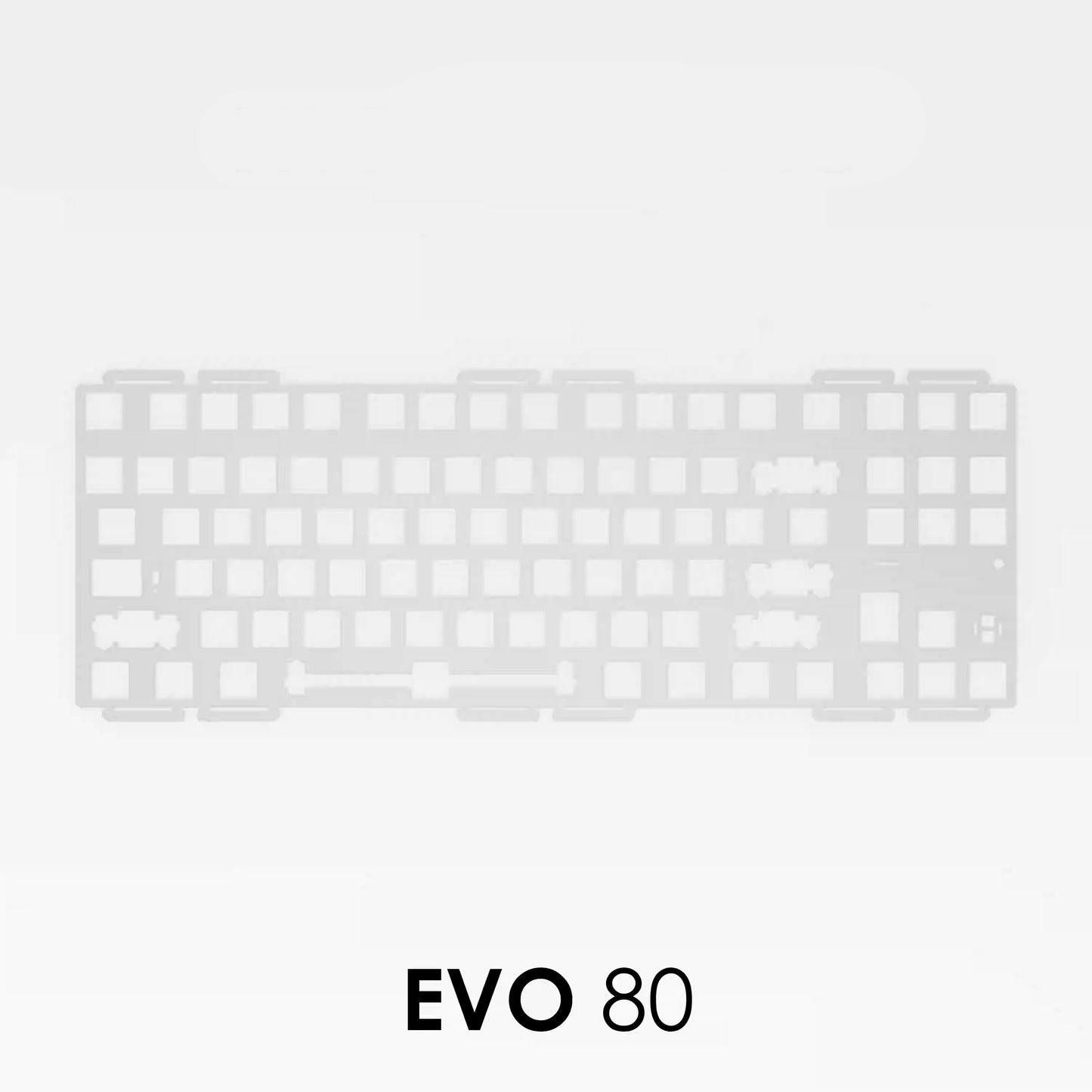 EVOWORKS EVO80 ANSI/ISO Keyboard Switch Plate