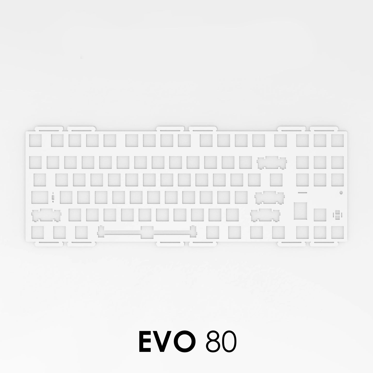 EVOWORKS EVO80 ANSI/ISO Keyboard Switch Plate