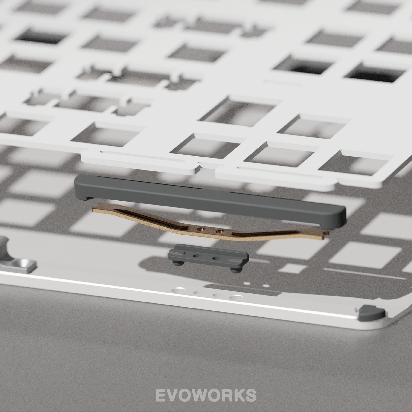 EVOWORKS Evo80 Keyboard, ANSI/ISO Switch Plate