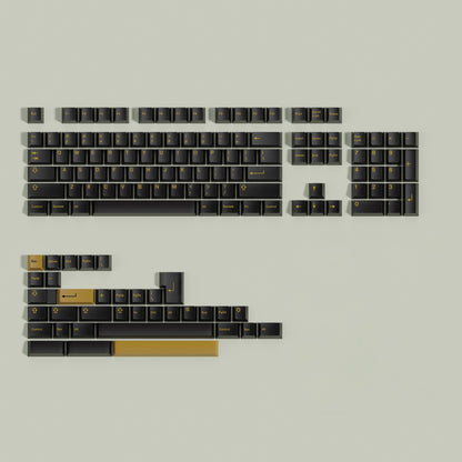 GMK Black Gold Keycap Set, Cherry Profile, Dye Sub PBT Key Cap