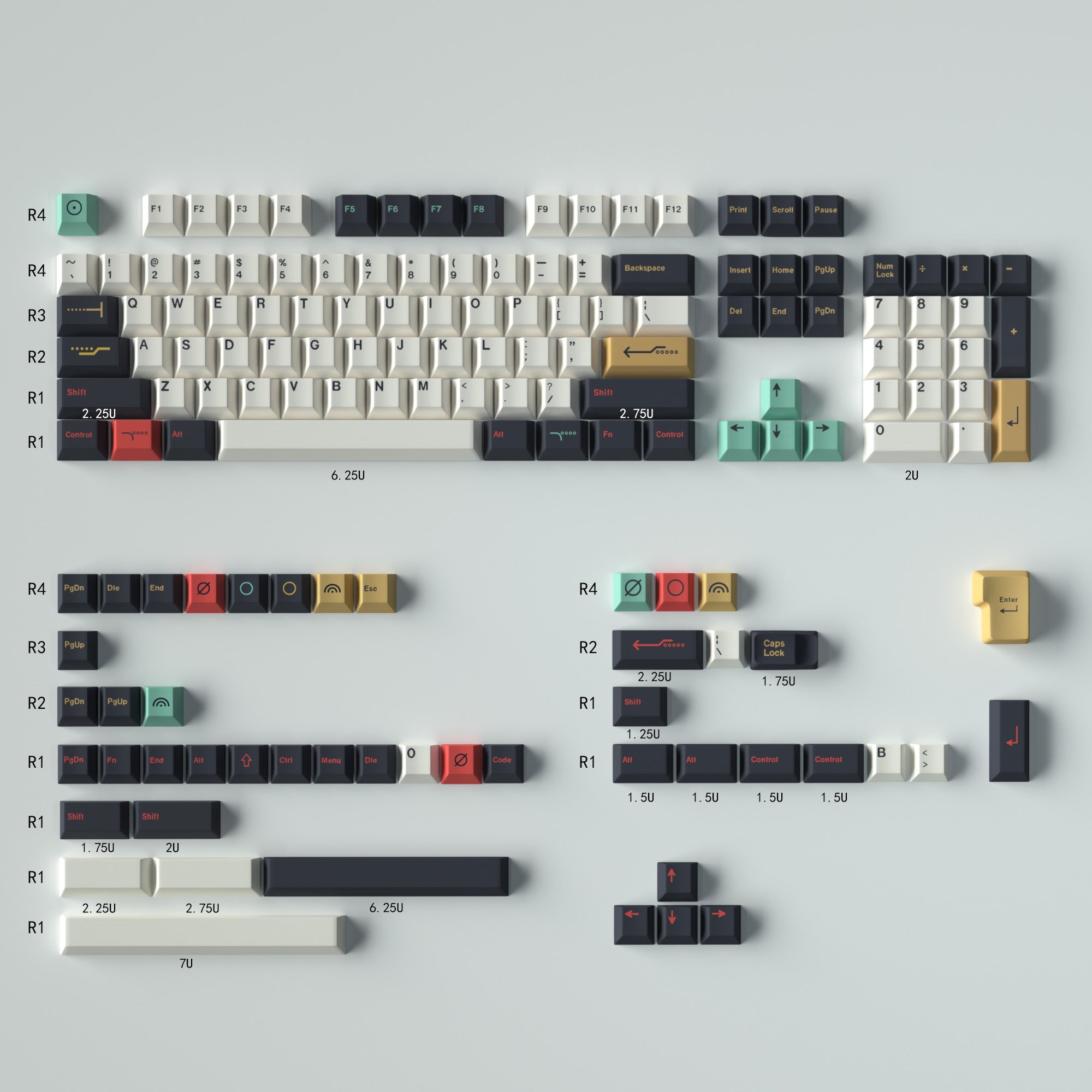 Metropolis Keycaps 104+ PBT online Kit EnjoyPBT GMK Keyboard