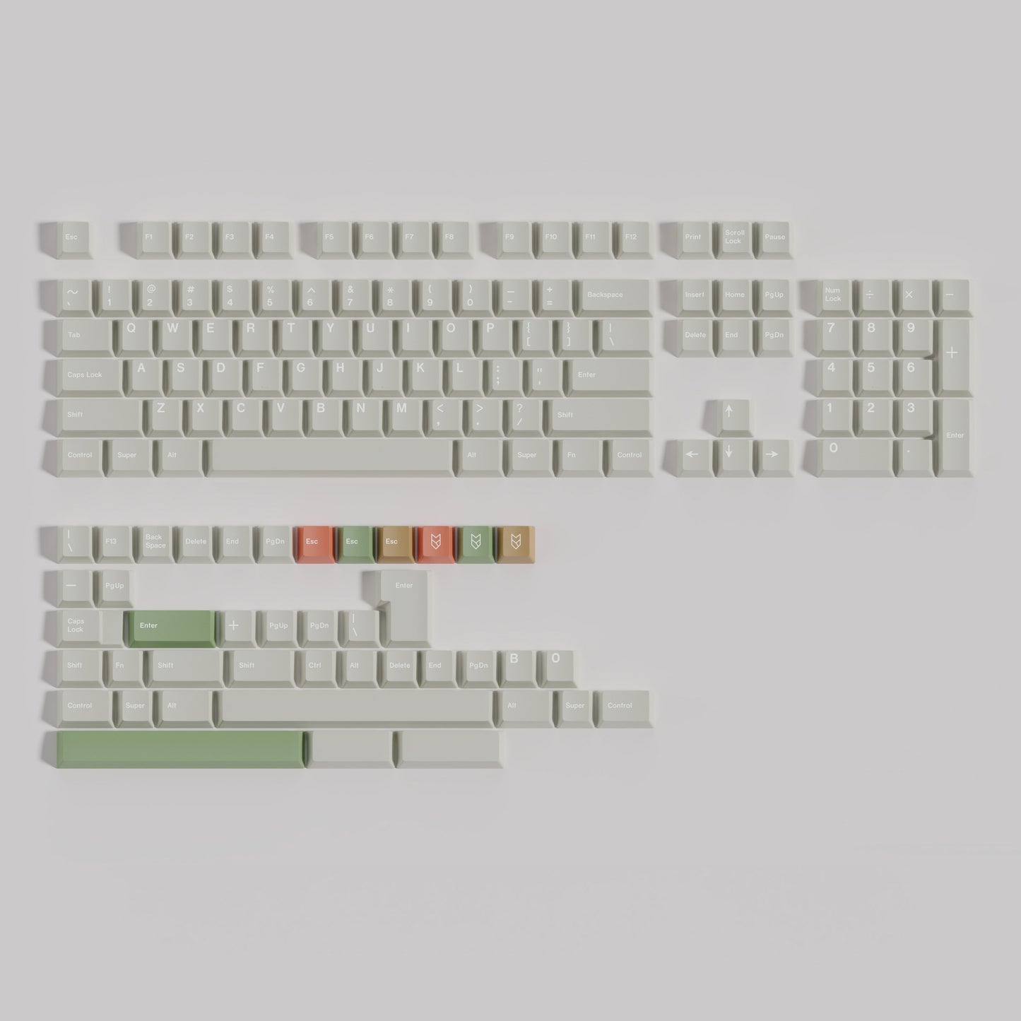 GMK Modern Material Keycap Set, Cherry Profile, Dye Sub PBT Key Cap