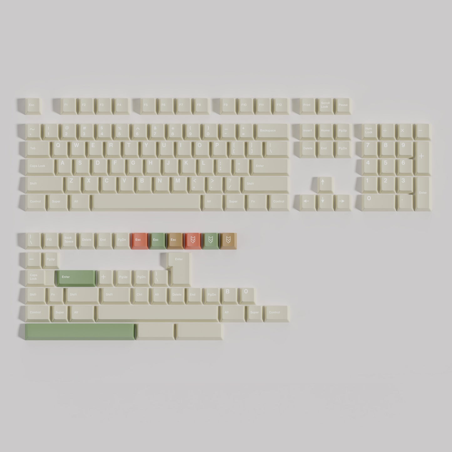 GMK Modern Material Keycap Set, Cherry Profile, Dye Sub PBT Key Cap