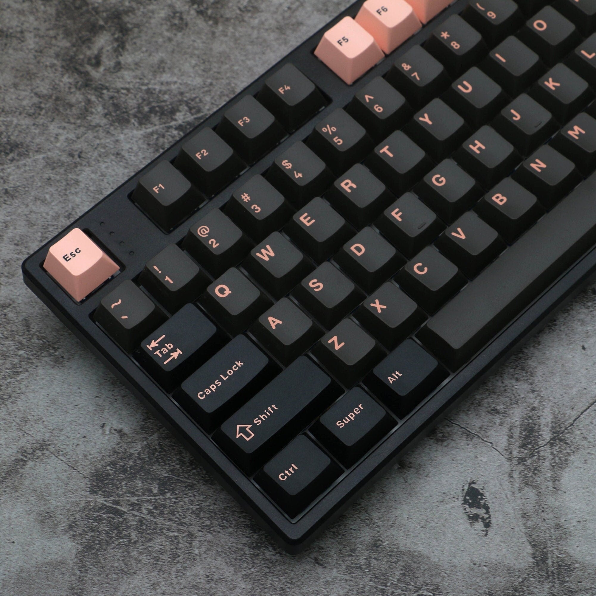 Dark Tech Keycaps // 169 Keys for Cherry Mx Switches Mechanical Keyboard // PBT Double Shot popular Key Cap Set