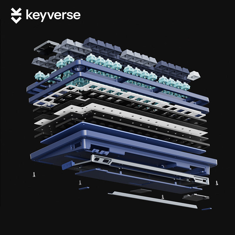 Keyverse Infi75 Mechanical Keyboard with Knob & LED Screen