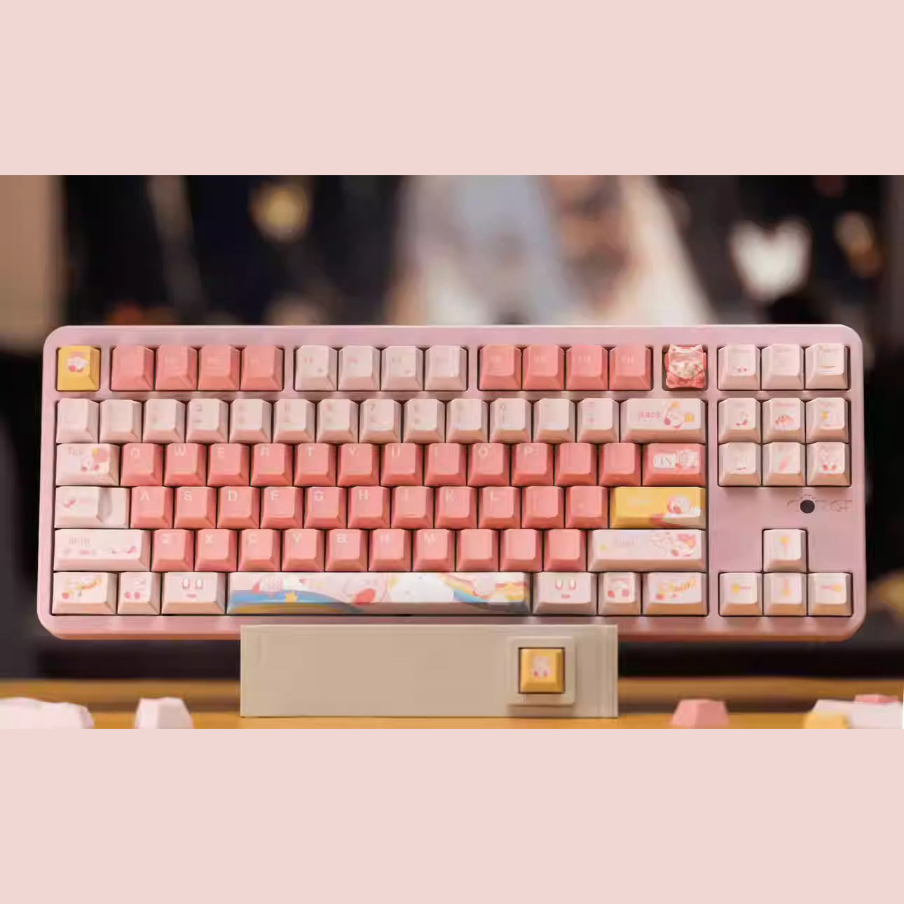 KNS Kirby Keycap Set, Cherry Profile, PBT Dye Sub Key Cap