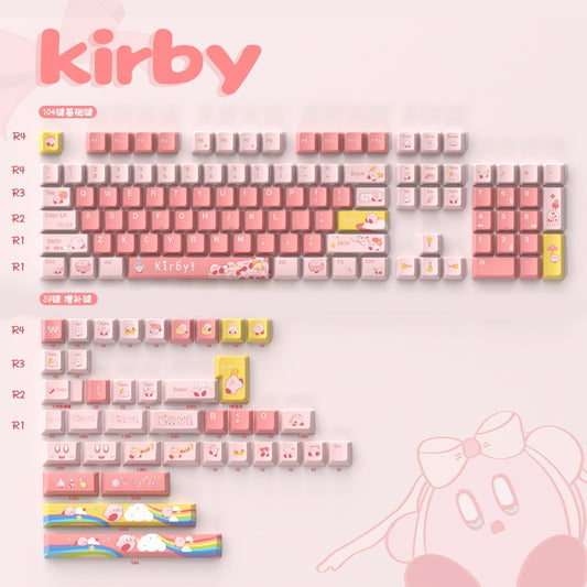 KNS Kirby Keycap Set, Cherry Profile, PBT Dye Sub Key Cap