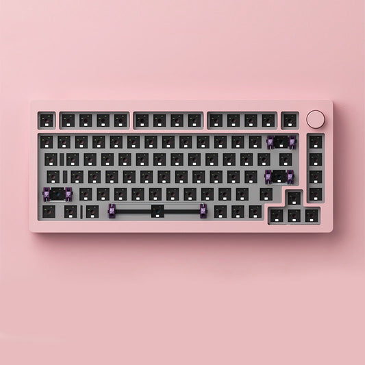 Monsgeek M1W Aluminum Wireless Mechanical Keyboard Barebone (Special Color) - Pink
