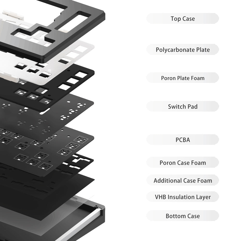 Monsgeek M6 Alice Aluminum Mechanical Keyboard Barebone