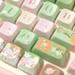 Mussia Garden (Pink) Cute Keycap Set, MDA Profile, PBT Dye Sub Key Cap