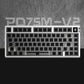 METAPHYUNI - PDM75-V2 Aluminum Wireless Mechanical Keyboard Barebone