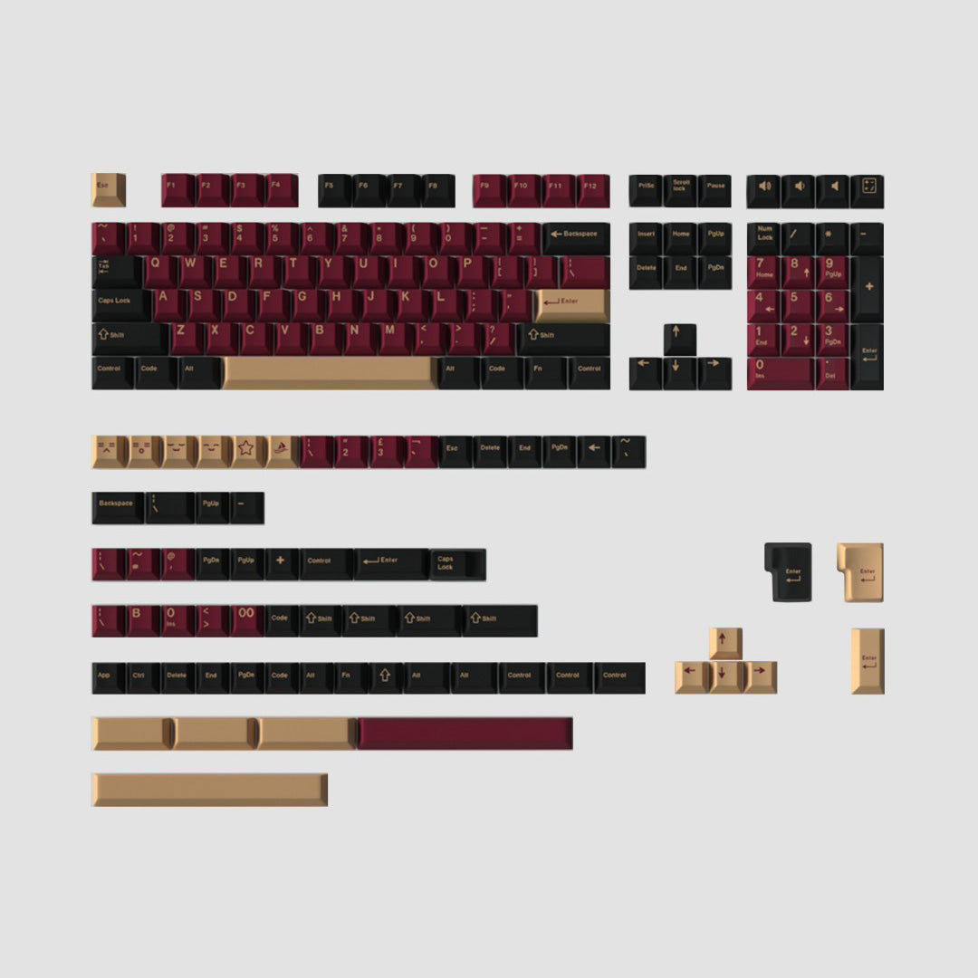 GMK Red Samurai orders Keycap Set