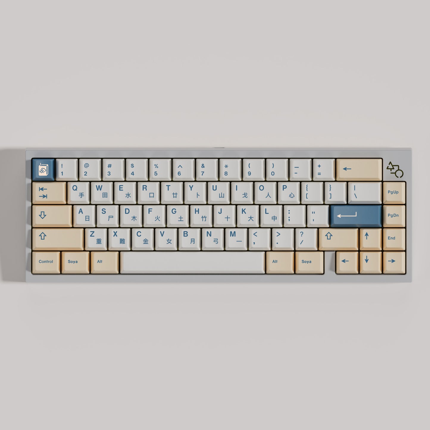 GMK Soyamilk Keycap Set, Cherry Profile, Dye Sub PBT Key Cap