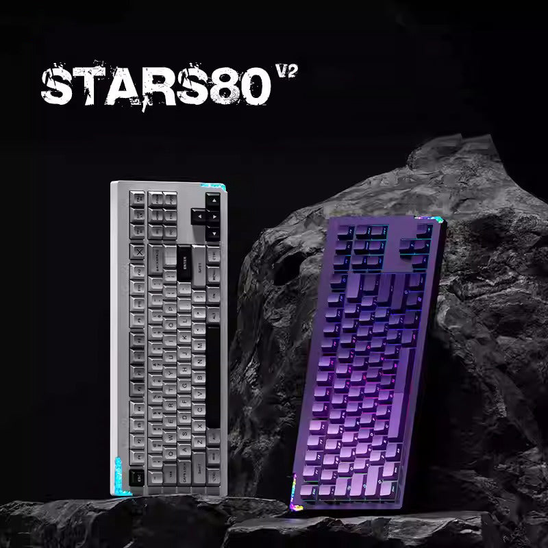 Weikav Stars80 V2 Aluminum QMK Mechanical Keyboard Barebone