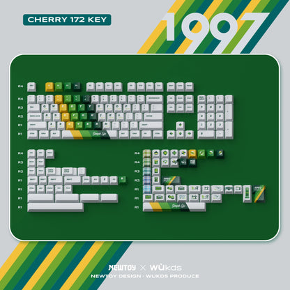 Retro 1997 Keycap Set, Cherry/KCA Profile, PBT Dye Sub